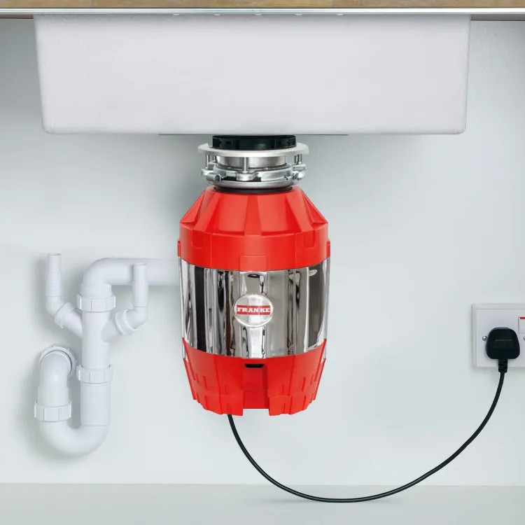 Franke Food Waste Disposer, Bio Shield, Sound Insulated, Continuous Feed, 1/2 HP, 2600 RPM, 120V - FWDJ50 (134.0482.018)
