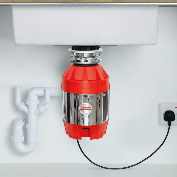 Franke Food Waste Disposer, Bio Shield, Silverguard, Sound Insulated, Continuous Feed, 3/4 HP, 2700 RPM, 120V - FWDJ75 (134.0481.768)