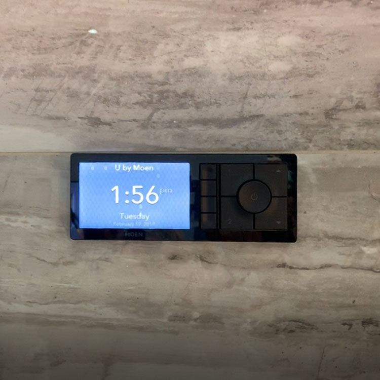 Moen TS3304BL U by Moen 4-Outlet Smart Shower System Controller, Matte Black