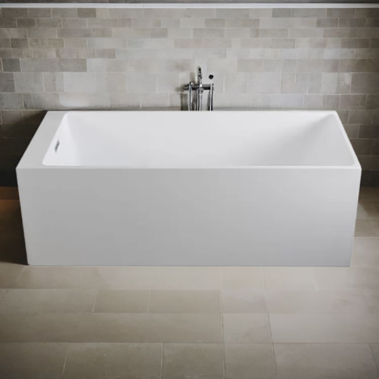Trone 66in x 30in White Freestanding Soaker Tub - JADE67