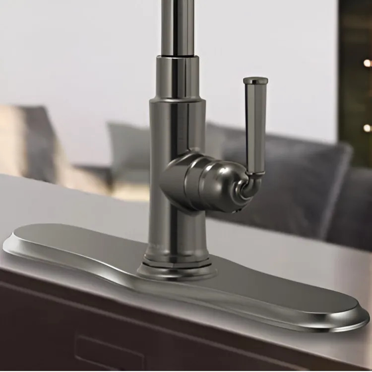 Brizo Escutcheon Plate for Rook Series Kitchen Faucet, Brilliance Luxe Steel - RP100299SL