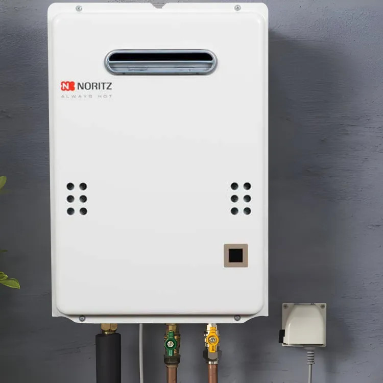 Noritz Natural Gas Tankless Water Heater, 6.6 GPM, 140K BTU - NR66-OD-NG