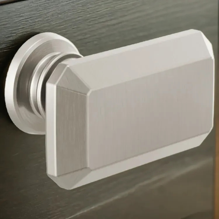 Brizo Invari Rectangular Metal Drawer Knob, Brilliance Luxe Nickel - 699276-NK