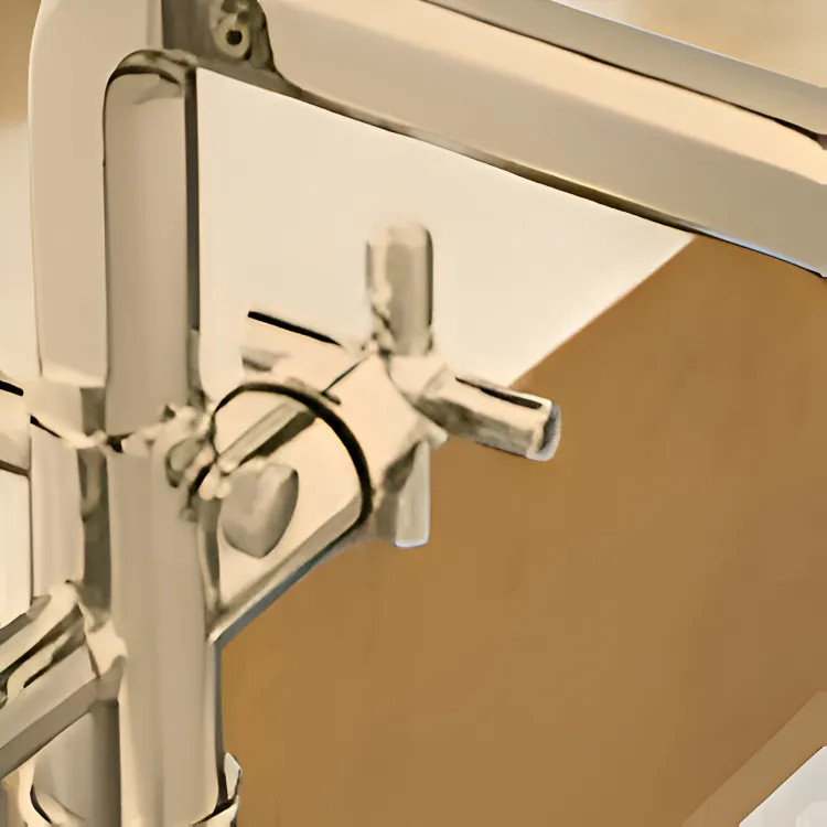 Brizo Invari Cross Handle Kit for Floor Mount Tub Filler, Brilliance Luxe Gold - HX7076-GL
