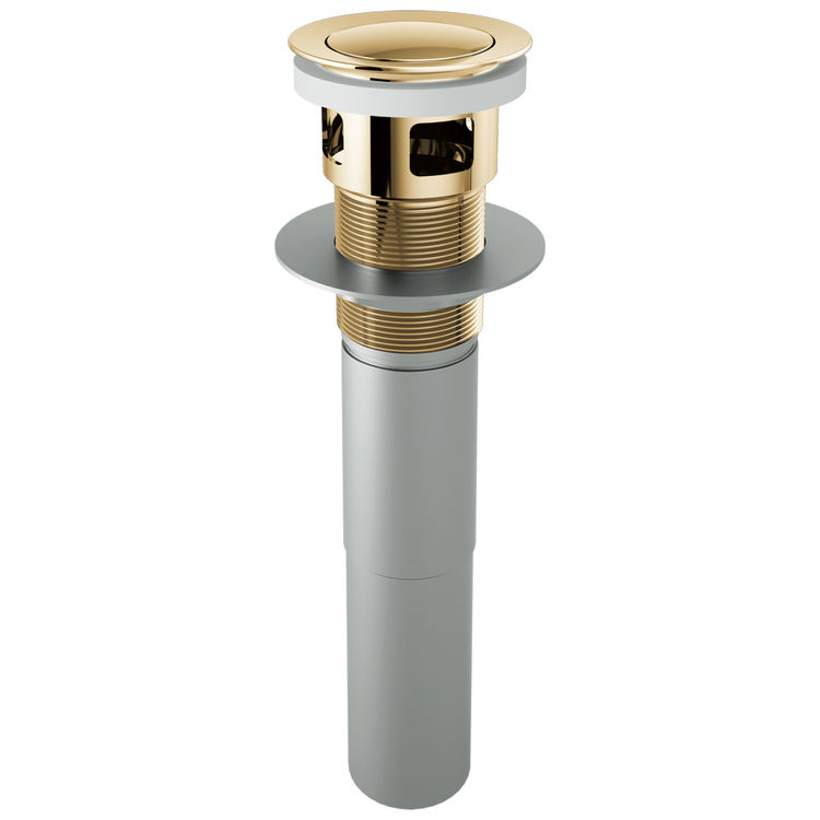 Brizo Push Button Pop-Up with Overflow, Polished Gold - (RP81628PG)