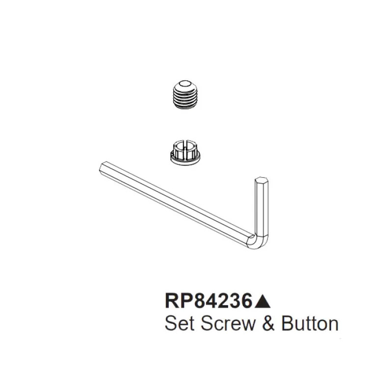 Brizo RP84236PC Invari Button, Set Screw and Wrench - Chrome