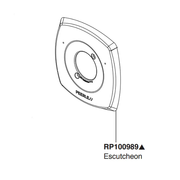 Peerless Parkwood Brushed Nickel Escutcheon -RP100989BN