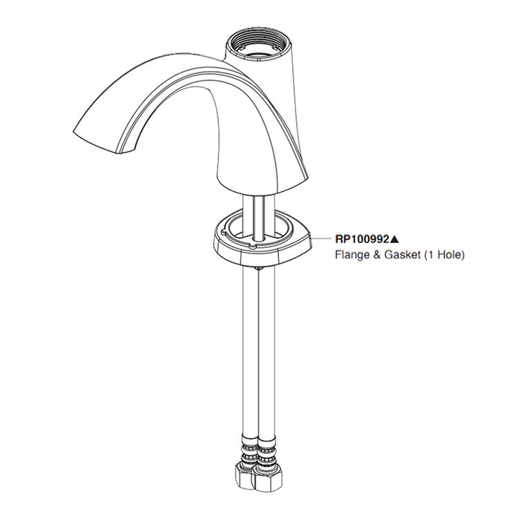 Peerless Parkwood Brushed Nickel Replacement Flange - RP100992BN