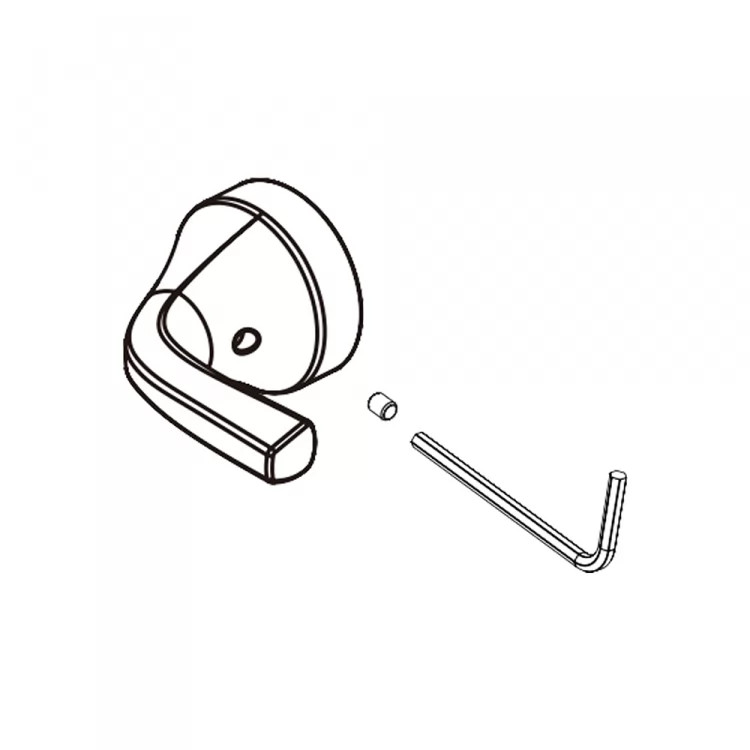 Peerless Parkwood Brushed Nickel Replacement Handle Kit For Tub And Shower Trims - RP100988BN