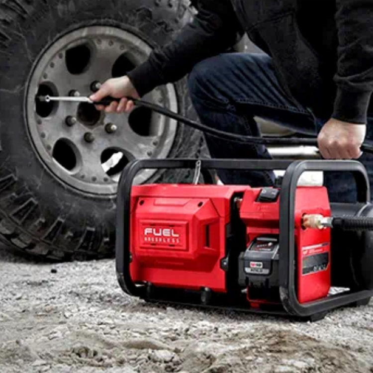 Milwaukee M18 FUEL Brushless Cordless 2-Gallon Compact Quiet Air Compressor with 68dB(A), Tool Only - 2840-20