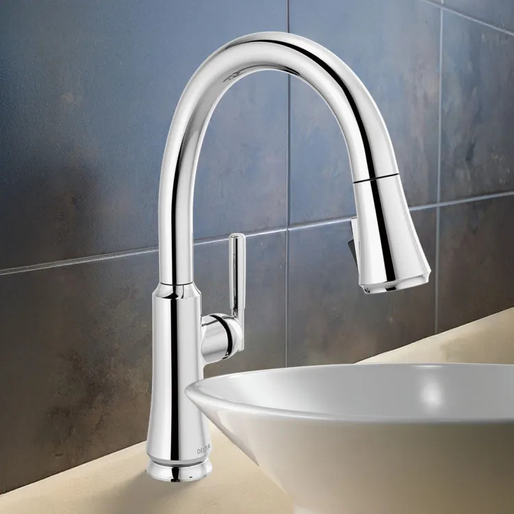 Delta Coranto Kitchen Faucet, Pull-Down, Diamond Seal, MagnaTile Docking, ADA, 1.8 GPM, Chrome - 9179-DST