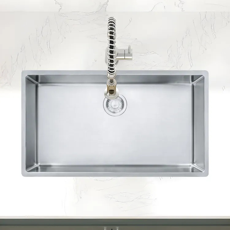 Franke Cube 31-1/2" x 17-3/4" Undermount Single-Bowl Kitchen Sink, Stainless Steel - CUX11030 (122.0371.978)