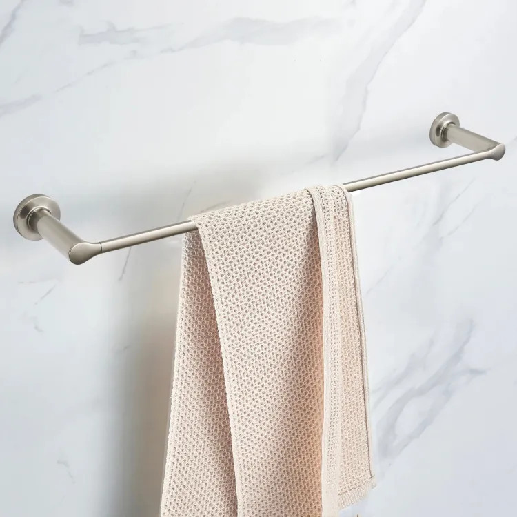 American Standard Studio S 24" Wall Mounted Single Towel Bar, Metal Construted, Brushed Nickel - 7105024.295