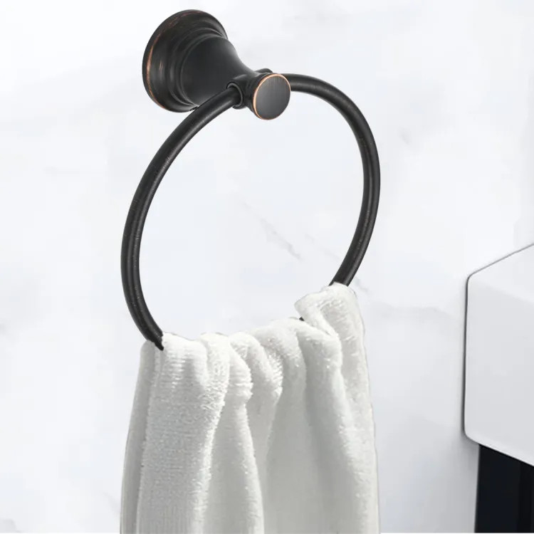 American Standard Delancey Metal Towel Ring, Legacy Bronze - 7052190.278