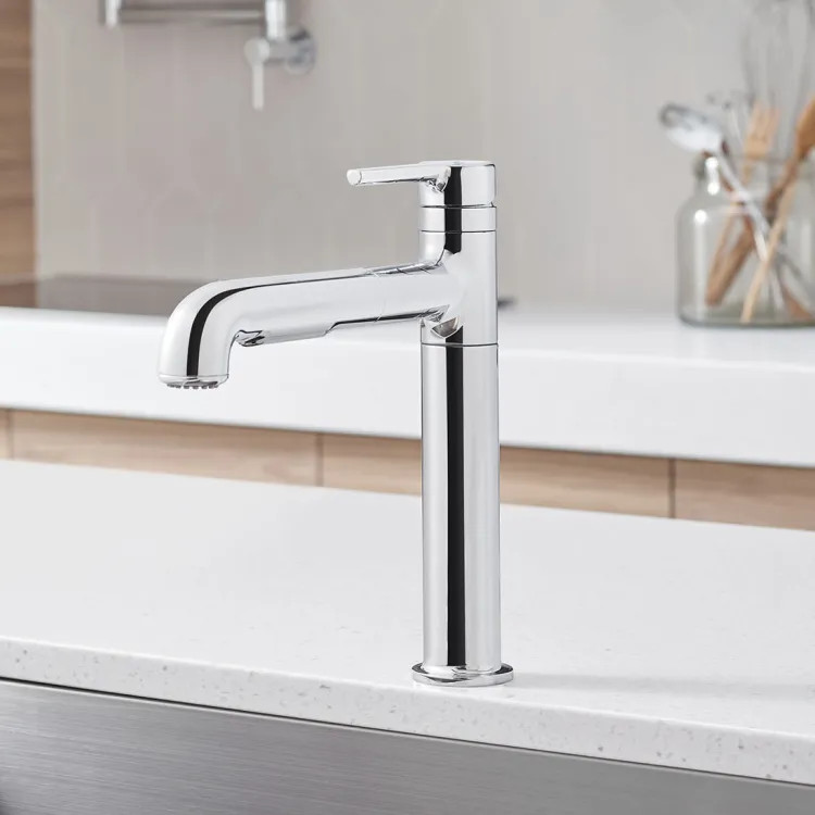 American Standard Studio S 10in Pull-Out Dual Spray Chrome Kitchen Faucet, ADA-Compliant - 4803100.002