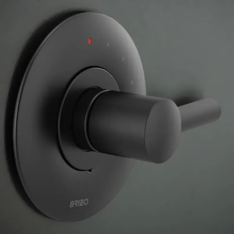 Brizo Jason Wu 7-1/2" Pressure Balance Valve Trim, Temperature Control, Hot and Cold Indicator, Matte Black - T60P075-BLLHP