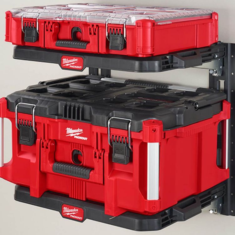 Milwaukee E-track Compatible PACKOUT Racking Shelf with 50lbs Weight Capacity- 48-22-8481 