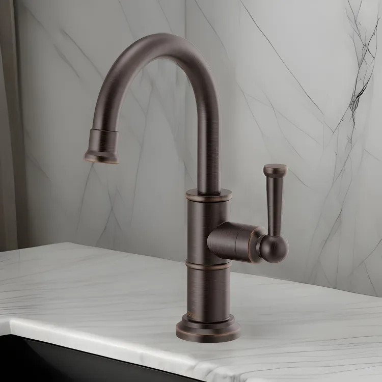 Brizo Artesso Single-Handle Cold Water Beverage Faucet, DIAMOND Seal, Lever Handle, ADA, 1.5 GPM, Venetian Bronze - 61325LF-C-RB