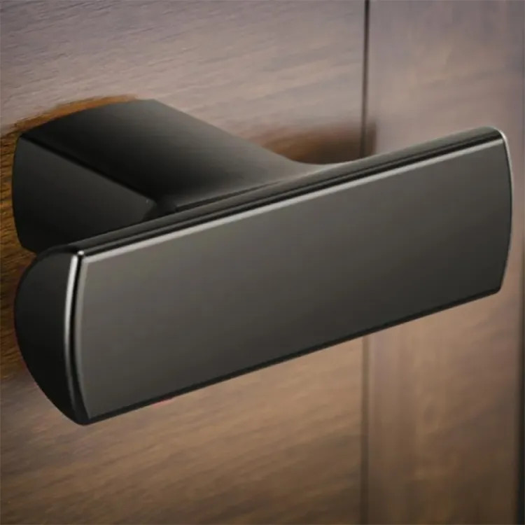 Brizo Kintsu Metal Drawer Knob, Brilliance Black Onyx - 699206-BNX