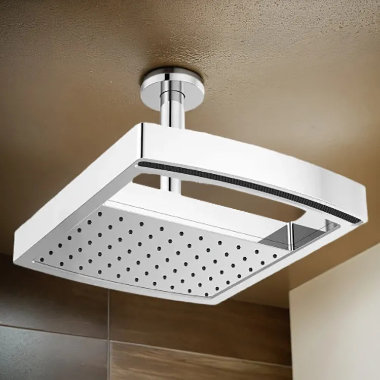 Brizo Kintsu 14” Dual Waterway Multi-Function Raincan Shower Head, Touch-Clean, 2.5 GPM, Polished Chrome - 81406-PC-2.5