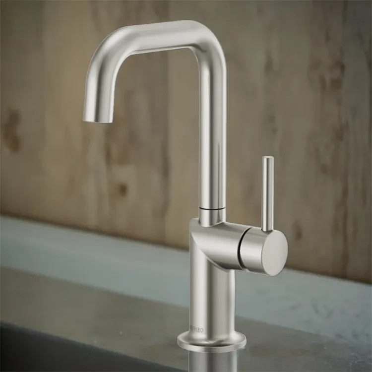 Brizo Odin Single-Handle Bar Faucet with Square Spout, Solid Brass Construction, 1.8 GPM, Brilliance Stainless - 61065LF-SSLHP