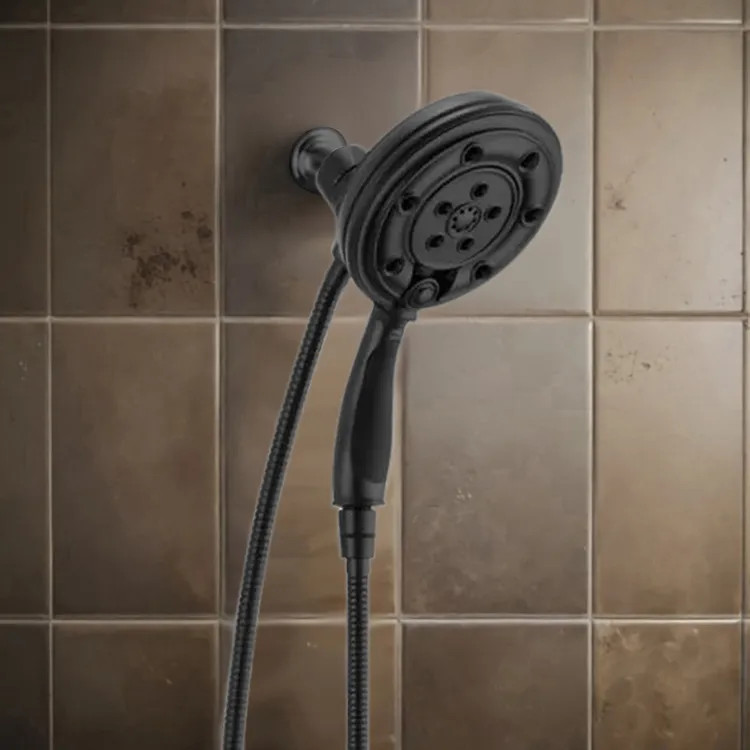 Brizo Essential Multi-Function Hydrati 2-in-1 Shower, Traditional, MagneDock, 2.5 GPM, Matte Black - 86200-BL-2.5