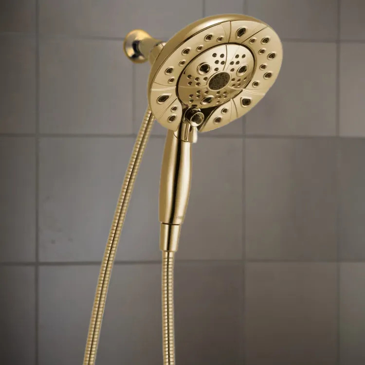 Brizo Essential Multi-Function Hydrati 2-in-1 Shower, WaterSense, 1.75 GPM, Brilliance Polished Gold - 86220-PG