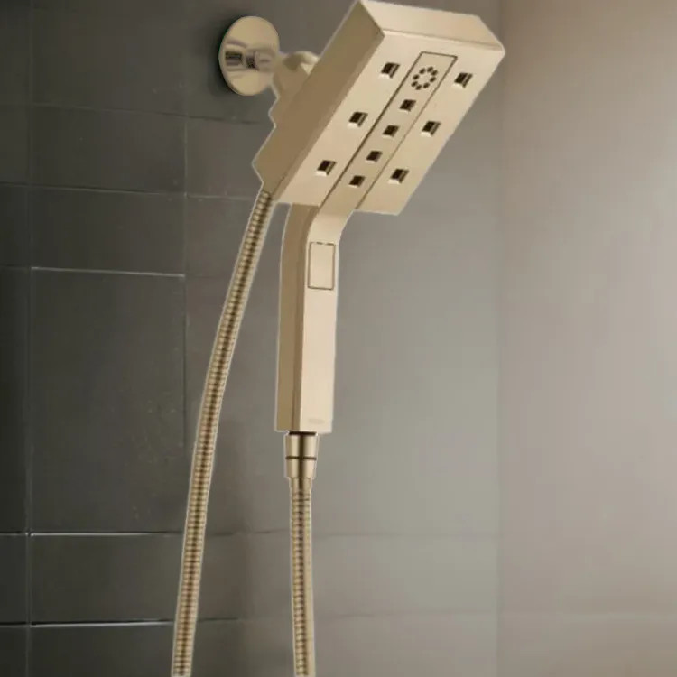 Brizo Essential Hydrati 2-in-1 Multi-Function Shower, MagneDock, H2Okinetic, 2.5 GPM, Brilliance Luxe Gold - 86280-GL-2.5
