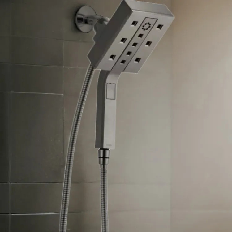 Brizo Essential Hydrati 2-in-1 Multi-Function Shower, MagneDock, H2Okinetic, 2.5 GPM, Brilliance Luxe Steel - 86280-SL-2.5