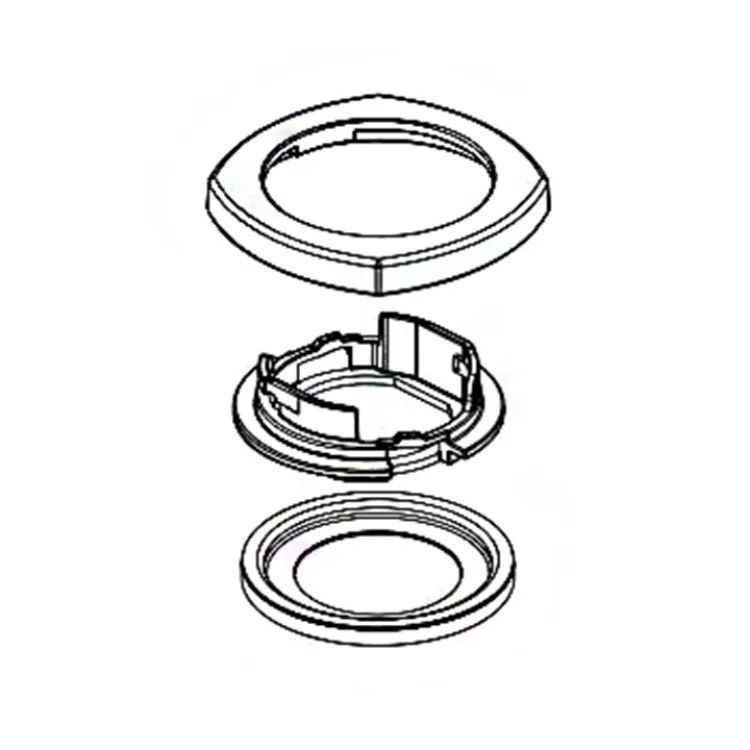Delta Stryke 1/4in Venetian Bronze Handle Escutcheon for Widespread Bathroom Faucet - RP100369RB