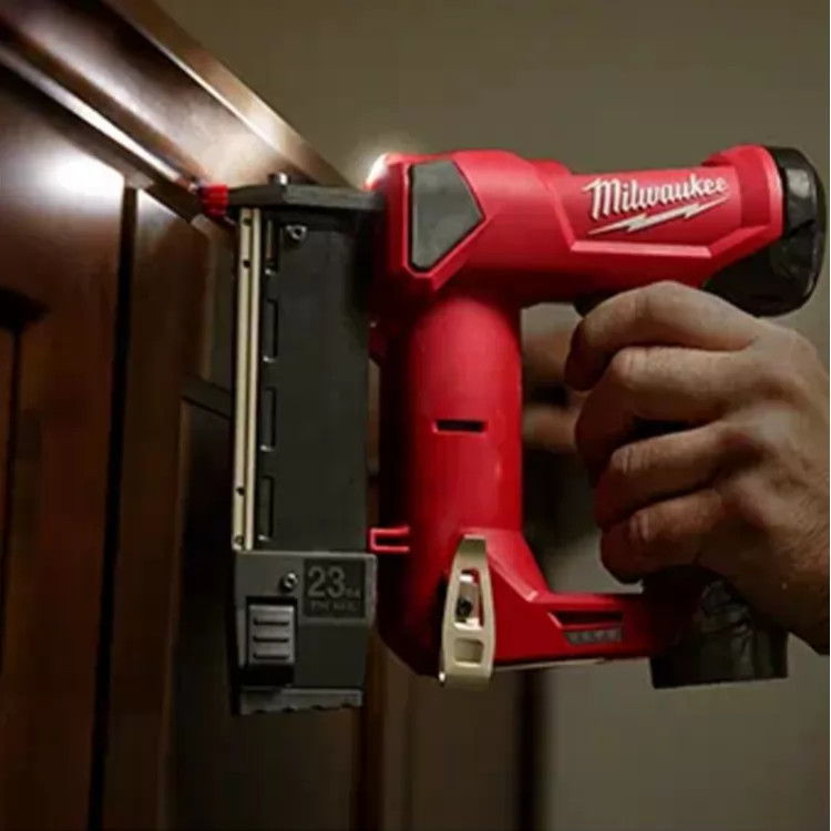 Milwaukee M12 23-Gauge Cordless Pin Nailer Kit with 1.5 Ah Battery, Charger, and Tool Bag - 2540-21 