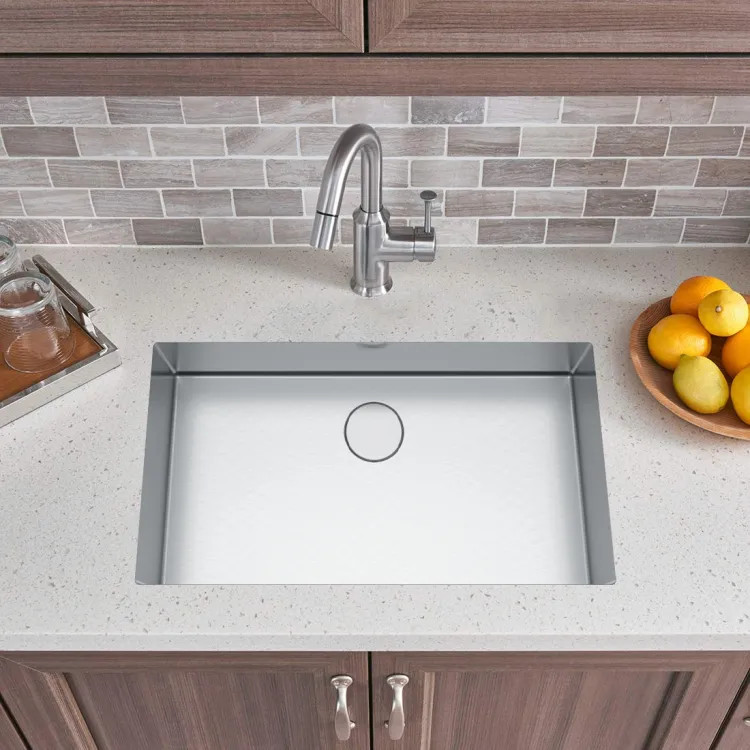 Franke Professional 35" x 19" Undermount Single-Bowl Kitchen Sink, Stainless Steel, Silk - PS2X110-33 (122.0530.941)