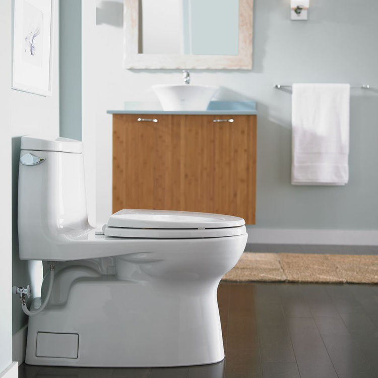 TOTO MS614124CEFG#01 Carlyle II One-Piece Elongated Toilet with CeFiONtect - Cotton White