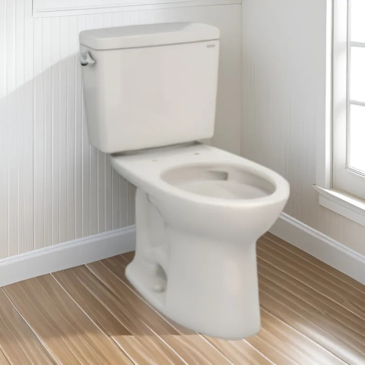 TOTO 21 Drake Elongated Two-Piece Toilet, 1.28 GPF with CeFiONtect, Sedona Beige -  CST776CEFG#12