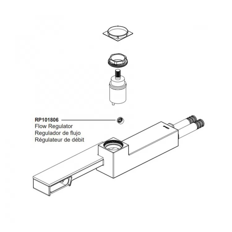 Brizo 1.2 GPM Flow Regulator, Frank Lloyd Wright Collection - RP101806