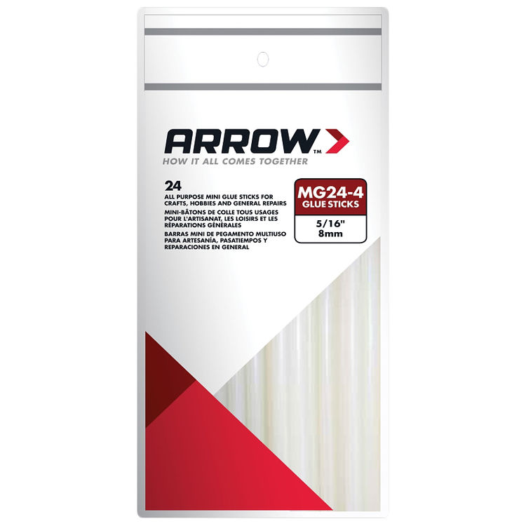 Arrow 4" All-Purpose Clear Mini Glue Stick - MG24-4