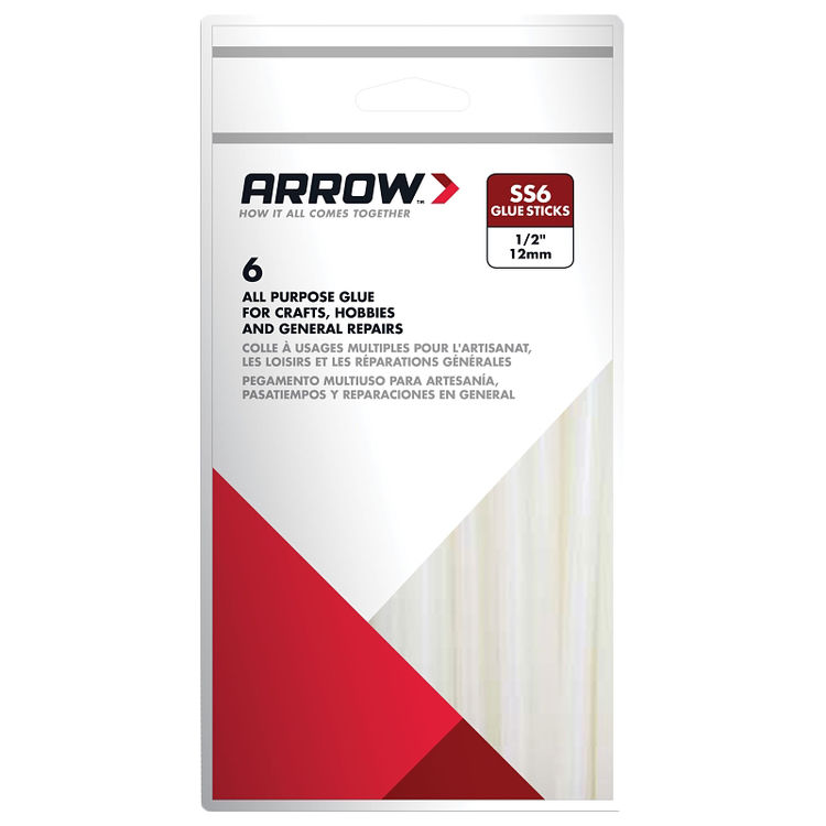 Arrow 4" Slow Set Wood-Work Glue Sticks - SS6 