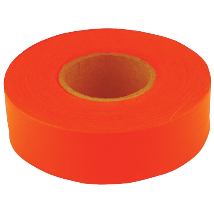 CH Hanson Orange Fluorescent  Flagging Tapes, 1-3/16-inch x 150-feet, 4 Mil - 17000