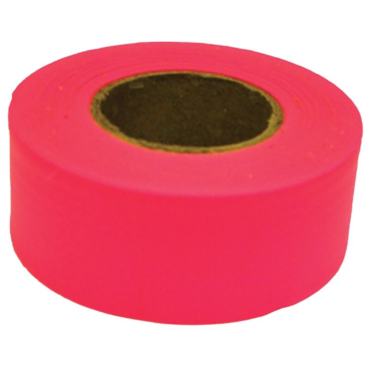 CH Hanson Pink Fluorescent  Flagging Tapes, 1-3/16in x 150ft - 17003