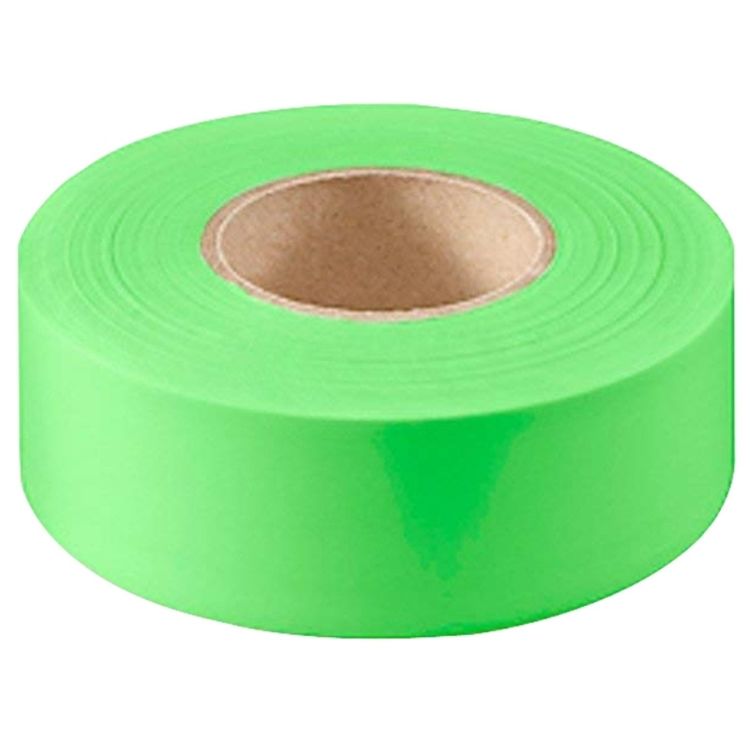 CH Hanson Green Fluorescent  Flagging Tapes, 1-3/16in x 150ft - 17004