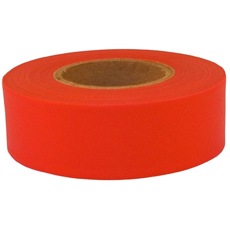 CH Hanson Sub-Zero Red Fluorescent  Flagging Tapes, 1-3/16-inch x 150-feet, 5 Mil - 17010