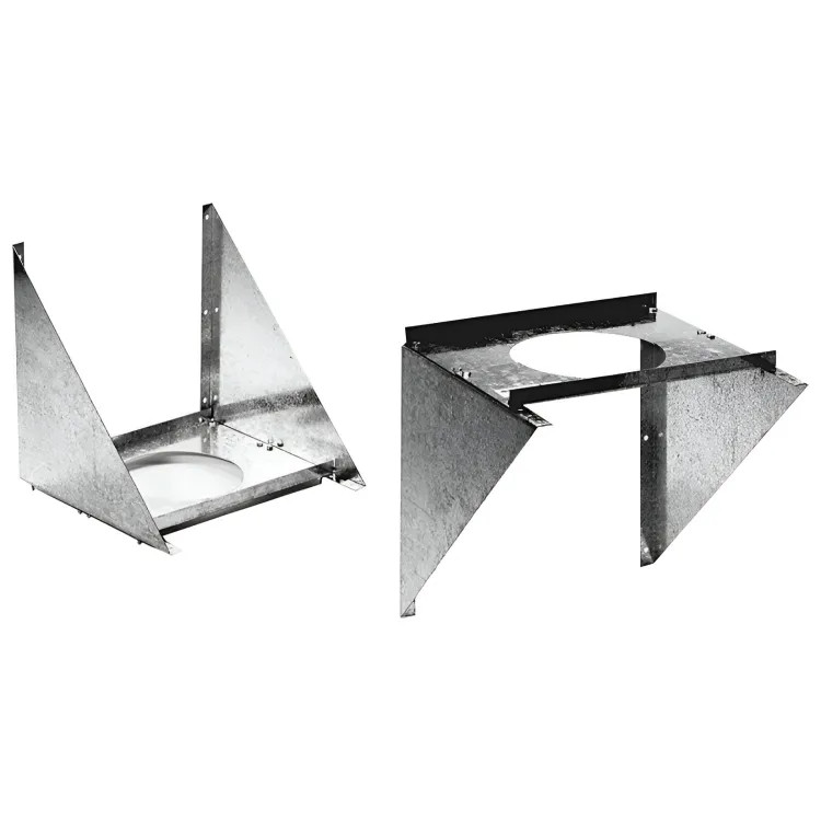 AMERICAN METAL 6HS-WS SUPPORT CHIMNEY 3-WALL 6IN