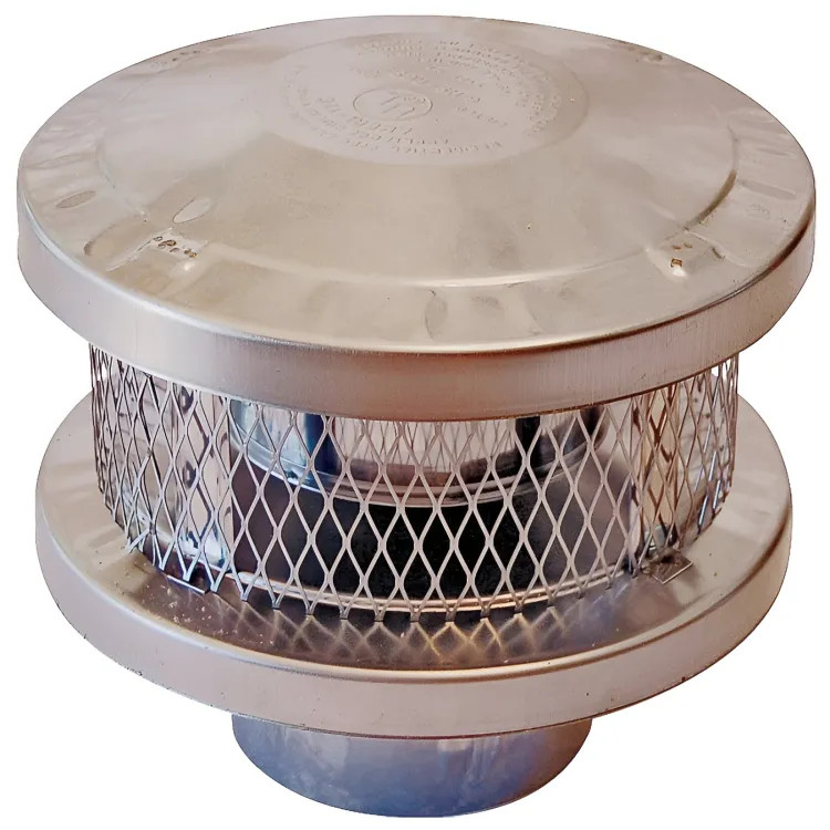 American Metal Stainless Steel Cap Vent for Three-Wall Chimney - 6HS-RCS