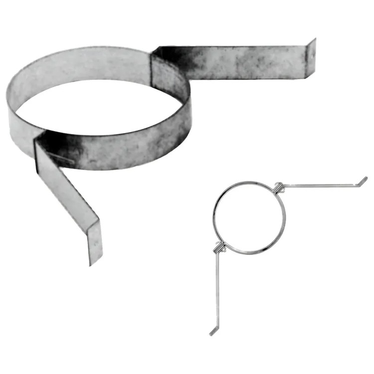 AmeriVent Galvanized Steel Wall Band Assembly with 8" Diameter and Galvanized Finish - 8HS-SBA