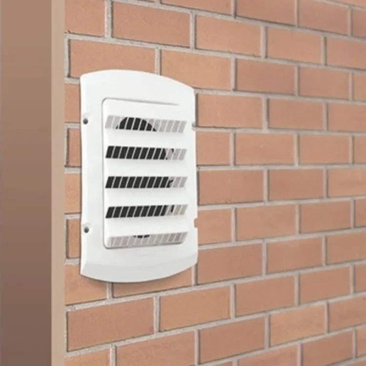 Dundas Jafine ProVent 6-1/4" W x 1-1/2" D x 7" H  White Polypropylene intake Hood - IH4WXZ