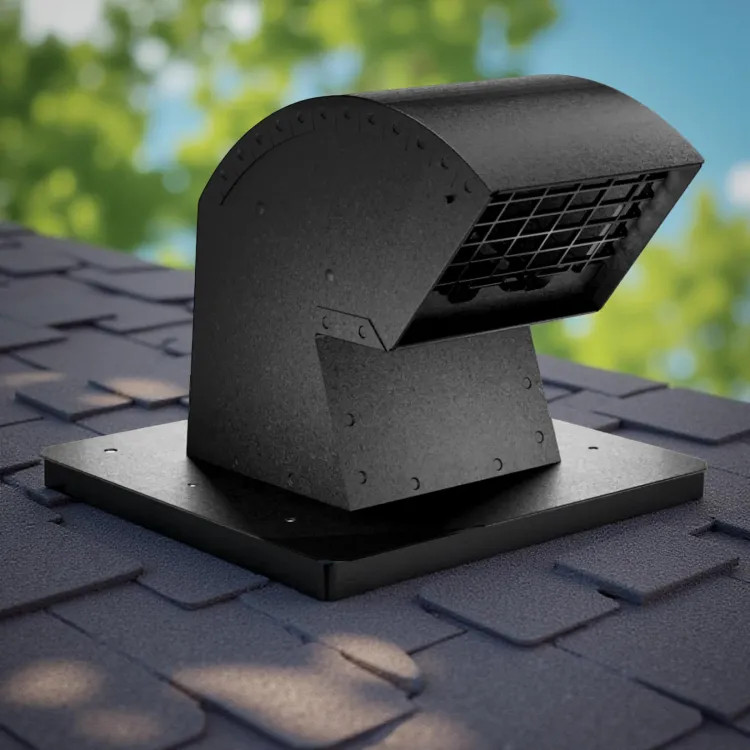 IMPERIAL VT0640 CAP VENT ROOF EXHAUST BLK 4IN