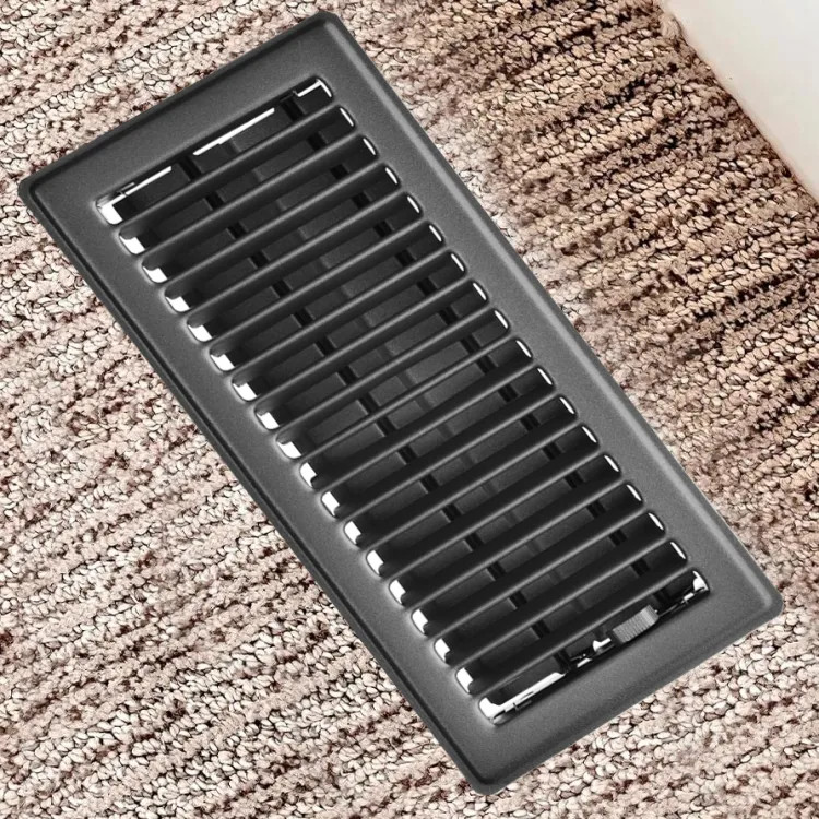 IMPERIAL RG0241 REGISTER FLOOR SGREY 4INX10IN