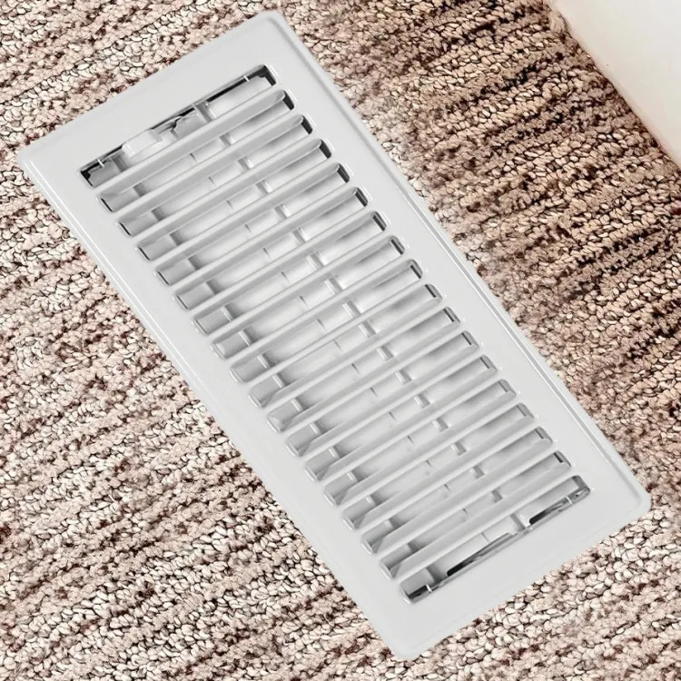 IMPERIAL RG0283 REGISTER FLOOR 4X14IN WHT