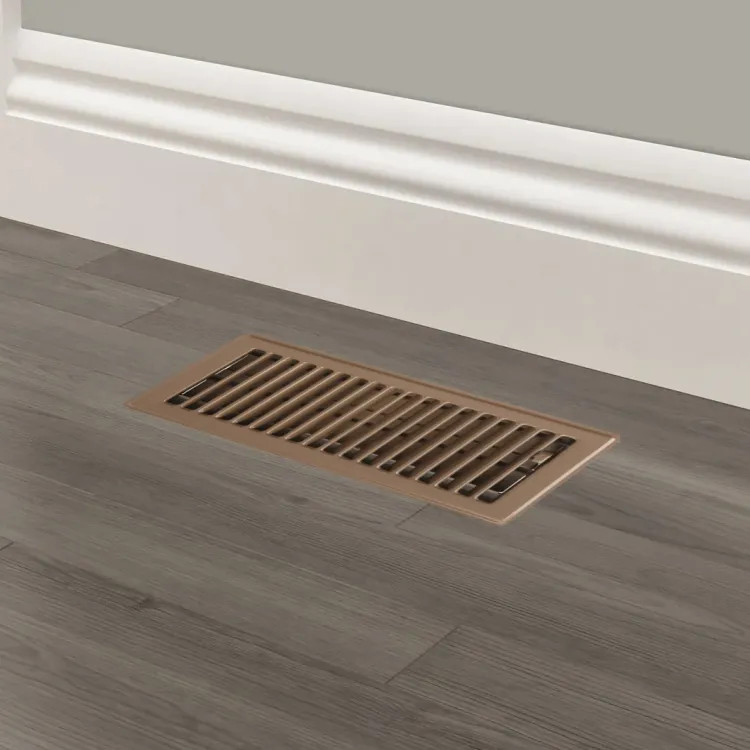 IMPERIAL RG2004 REGISTER FLOOR 4X10IN BRN