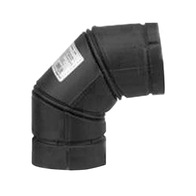 Selkirk Black 90-Degree 3" Stove Pipe Elbow - 243231B/24230B